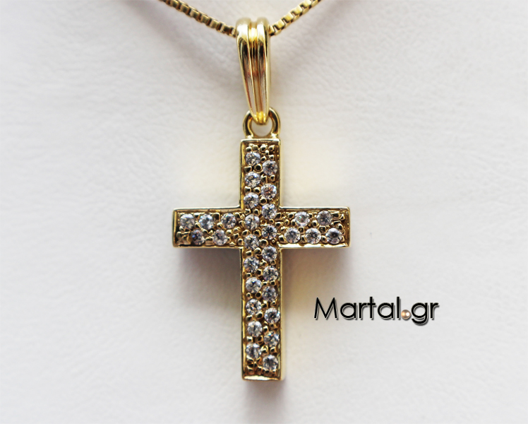Stavros 14K me zirgon Martal