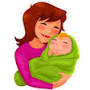 mom and baby